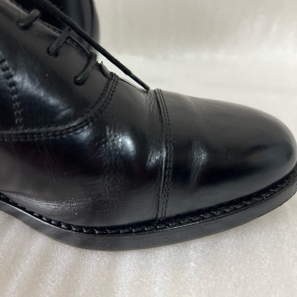 Cole Haan Mens Shoes Black Williams Cap Toe Oxford Leather Vibram Italy 7.5B - Picture 8 of 16
